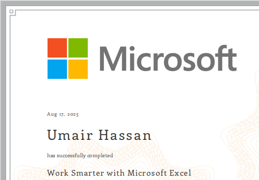 Work Smarter With Microsoft Excel